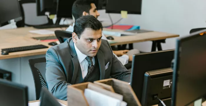 indian male worker office